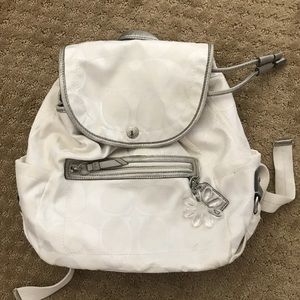 White coach backpack